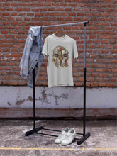 Load image into Gallery viewer, Floral And  Skull Print Women Half Sleeves T-shirt- KidsFashionVilla
