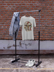 Floral And  Skull Print Women Half Sleeves T-shirt- KidsFashionVilla