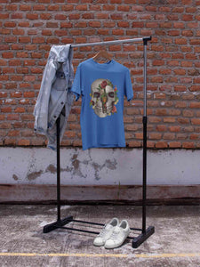 Floral And  Skull Print Women Half Sleeves T-shirt- KidsFashionVilla