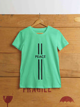 Load image into Gallery viewer, Strip Peace Mens Half Sleeves T-shirt- KidsFashionVilla
