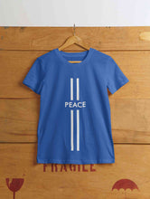 Load image into Gallery viewer, Strip Peace Mens Half Sleeves T-shirt- KidsFashionVilla
