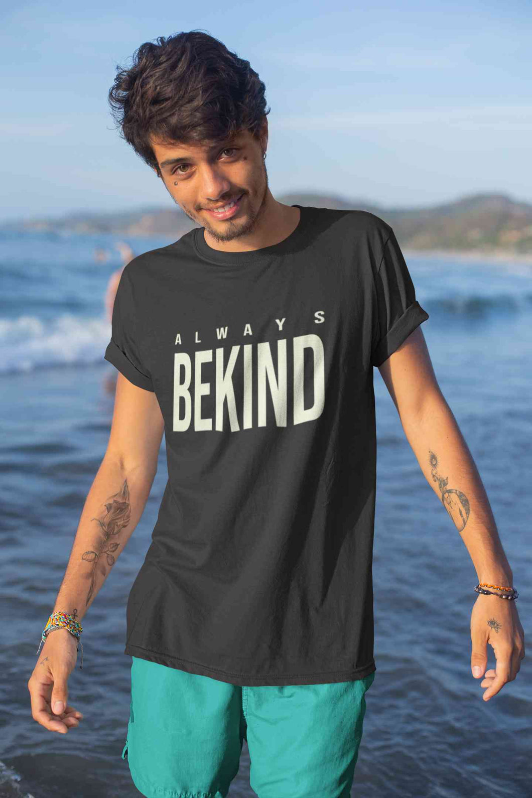 Always Bekind Mens Half Sleeves T-shirt- KidsFashionVilla