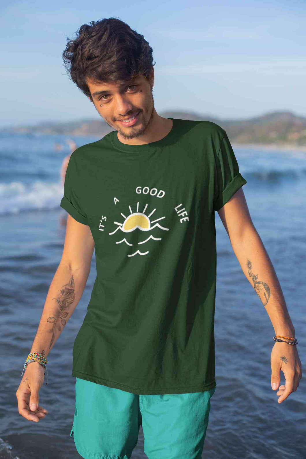 Its A Good Life Mens Half Sleeves T-shirt- KidsFashionVilla