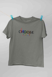 Choose Happy Always Women Half Sleeves T-shirt- KidsFashionVilla