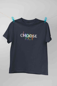 Choose Happy Always Women Half Sleeves T-shirt- KidsFashionVilla