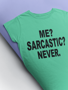 Me Sarcastic Never Esha Gupta Celebrity T-shirt- KidsFashionVilla