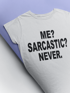 Me Sarcastic Never Esha Gupta Celebrity T-shirt- KidsFashionVilla