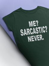 Load image into Gallery viewer, Me Sarcastic Never Esha Gupta Celebrity T-shirt- KidsFashionVilla
