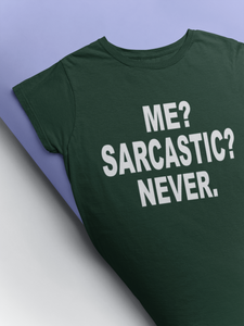 Me Sarcastic Never Esha Gupta Celebrity T-shirt- KidsFashionVilla