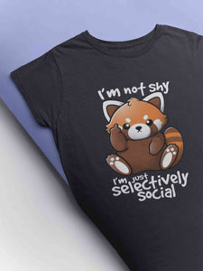 Selectively Social Graphic Typography Mens Half Sleeves T-shirt- KidsFashionVilla