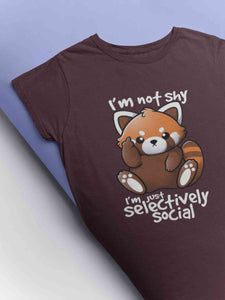 Selectively Social Graphic Typography Mens Half Sleeves T-shirt- KidsFashionVilla