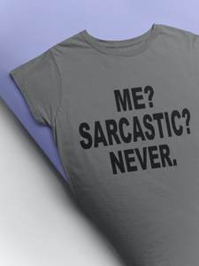 Me Sarcastic Never Esha Gupta Celebrity T-shirt- KidsFashionVilla
