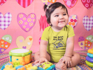 The Boys Are Back Whistle Podu IPL CSK Chennai Super Kings Rompers for Baby Girl- KidsFashionVilla