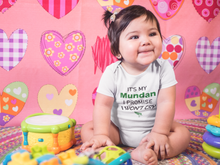 Load image into Gallery viewer, Its My Mundan I Won&#39;t Cry Rompers for Baby Girl - KidsFashionVilla
