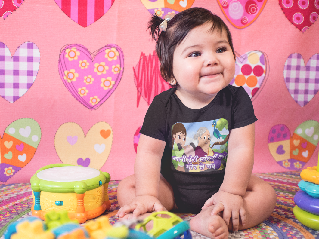 Nani Teri Morni Poem Rompers for Baby Girl- KidsFashionVilla