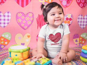 Custom Name 1st Valentine Rompers for Baby Girl- KidsFashionVilla