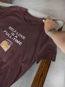 Self Love Women Half Sleeves T-shirt- KidsFashionVilla