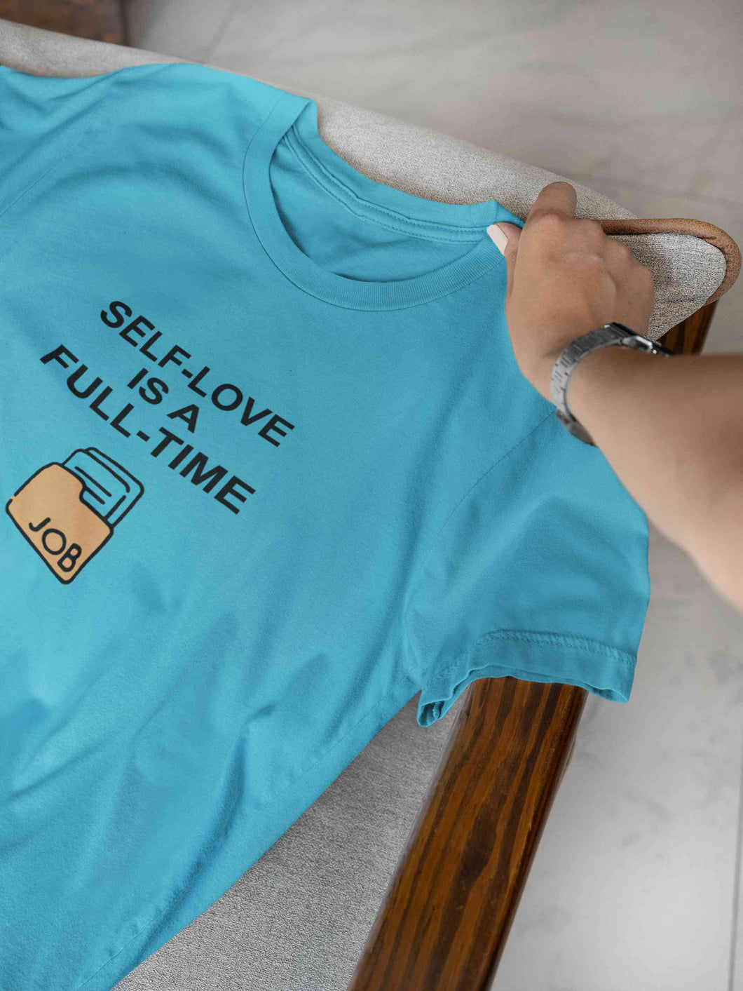 Self Love Women Half Sleeves T-shirt- KidsFashionVilla