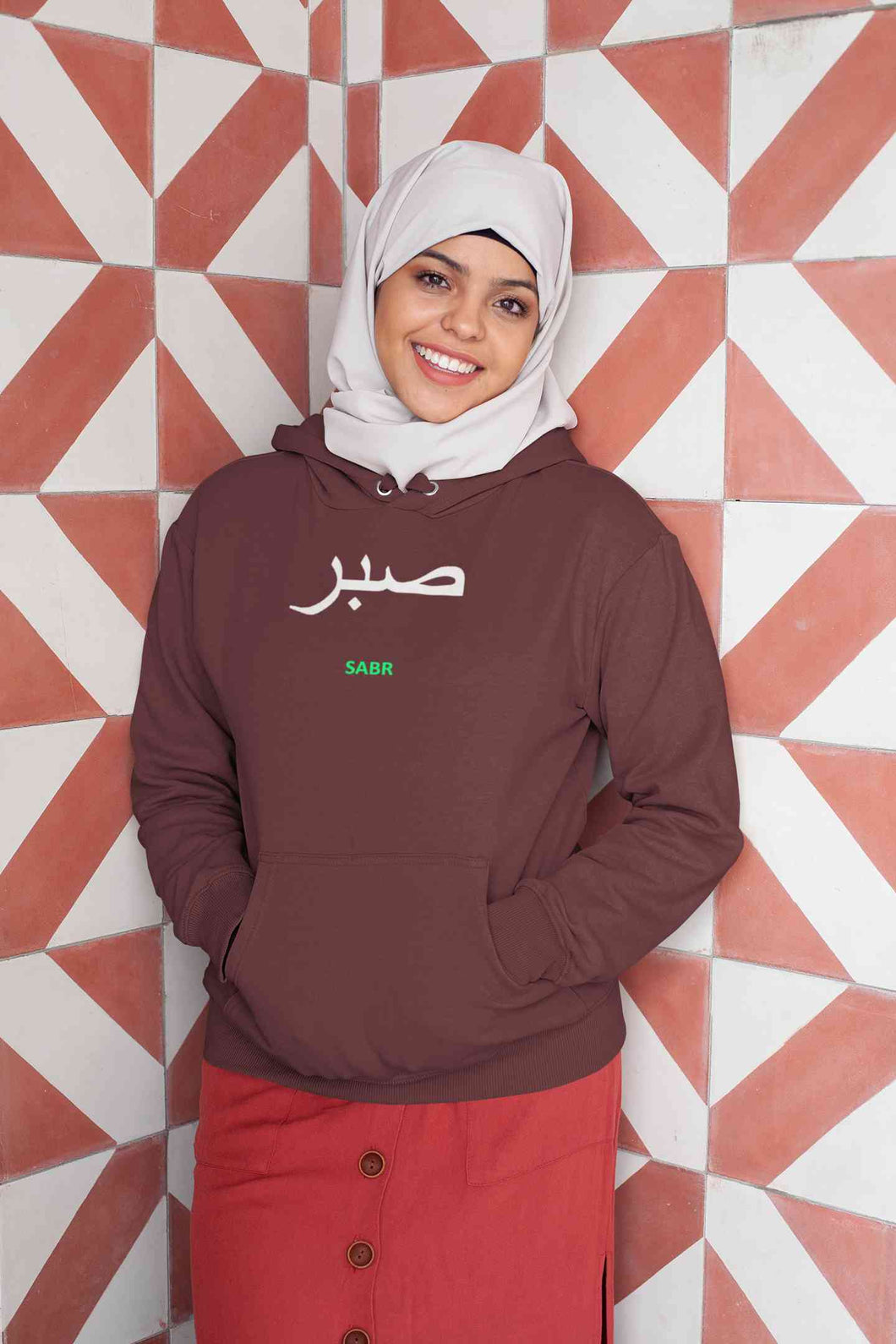 Sabr Urdu Word Hoodies for Women-KidsFashionVilla
