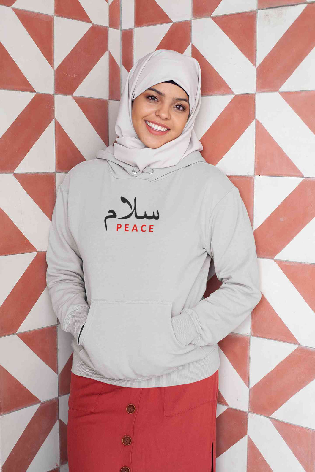 Salam Urdu Font Hoodies for Women-KidsFashionVilla