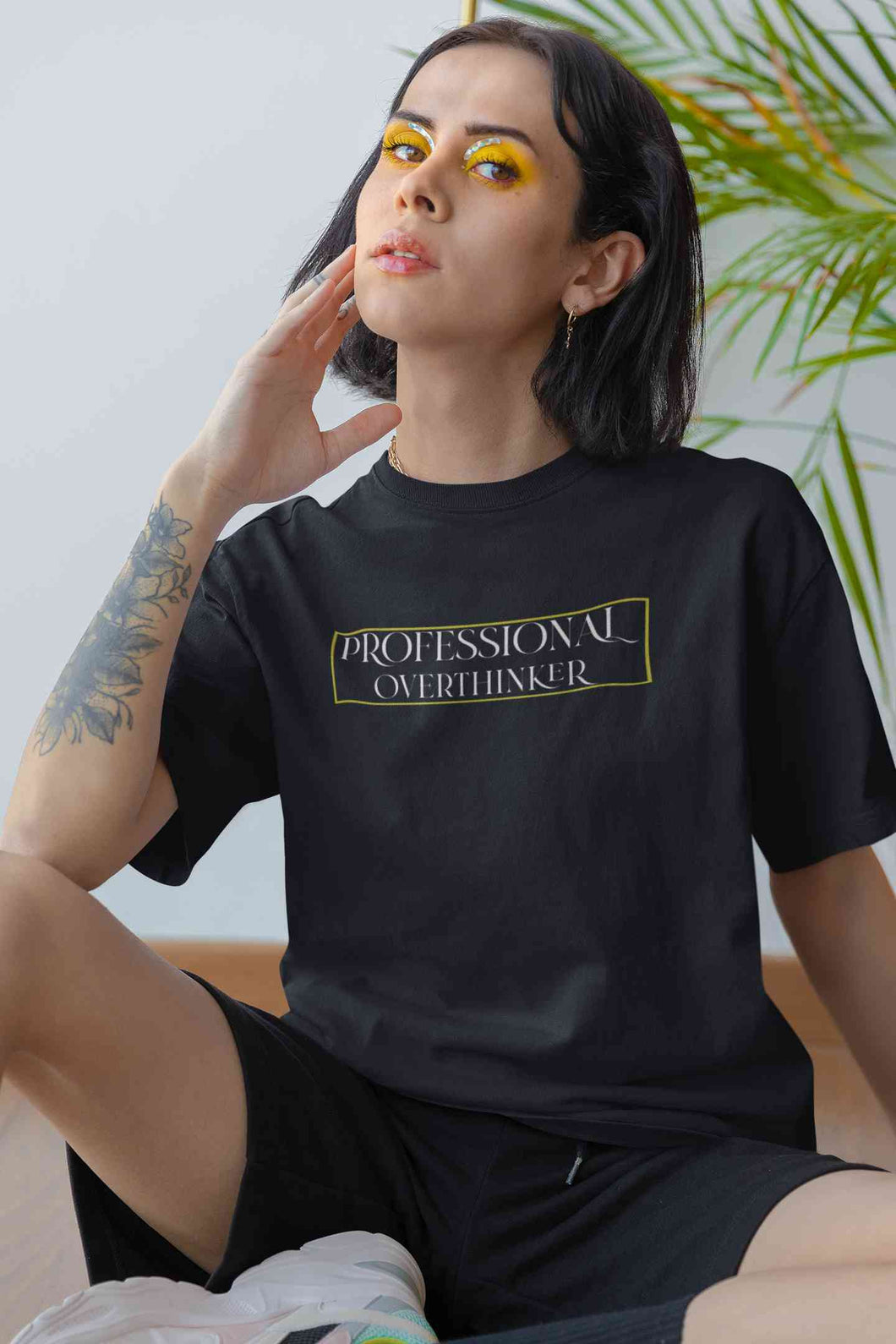 Professional Overthinker Women Half Sleeves T-shirt- KidsFashionVilla