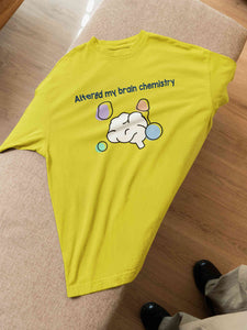 Brain Chemistry Women Half Sleeves T-shirt- KidsFashionVilla