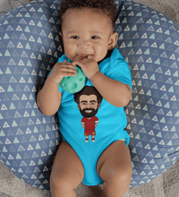 Load image into Gallery viewer, Mohamed Salah Rompers for Baby Boy- FunkyTradition FunkyTradition
