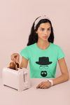 Heisenberg Breaking Bad Web Series Women Half Sleeves T-shirt- KidsFashionVilla