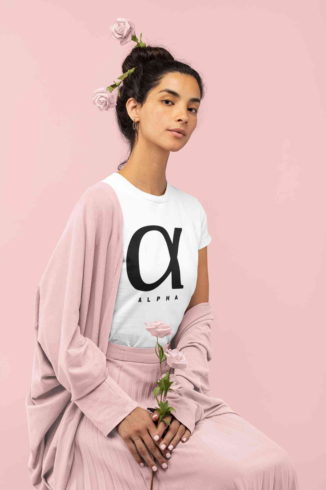 Alpha Women Half Sleeves T-shirt- KidsFashionVilla