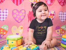 Load image into Gallery viewer, I Love My Nana Nani Black Rompers for Baby Girl - KidsFashionVilla

