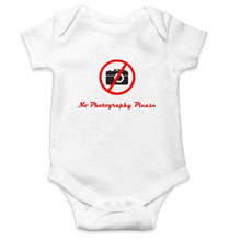 Load image into Gallery viewer, No Photography Please Rompers for Baby Boy- FunkyTradition FunkyTradition
