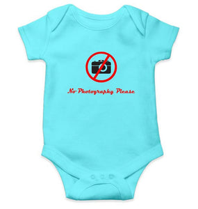 No Photography Please Rompers for Baby Boy- FunkyTradition FunkyTradition