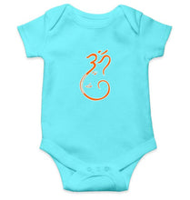 Load image into Gallery viewer, Om Ganesh Rompers for Baby Girl- FunkyTradition FunkyTradition
