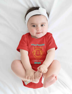 Custom Name IPL PBKS Punjab Kings PlayPunjabi Kings Eleven Punjab Rompers for Baby Girl- KidsFashionVilla