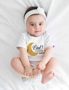 Custom Name Eid Mubaaarak Rompers for Baby Girl- KidsFashionVilla