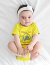 Custom Name IPL CSK Chennai Super Kings Whistle Podu Rompers for Baby Girl- KidsFashionVilla
