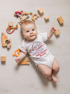 Custom Name Mommy And Daddys Little Valentine Rompers for Baby Boy- KidsFashionVilla