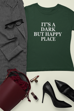 Load image into Gallery viewer, Its A Dark But Happy Place Victoria Beckham Celebrity T-shirt- KidsFashionVilla
