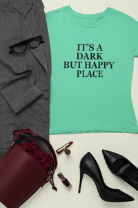 Its A Dark But Happy Place Victoria Beckham Celebrity T-shirt- KidsFashionVilla