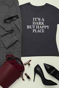 Its A Dark But Happy Place Victoria Beckham Celebrity T-shirt- KidsFashionVilla