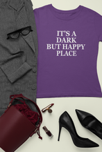 Load image into Gallery viewer, Its A Dark But Happy Place Victoria Beckham Celebrity T-shirt- KidsFashionVilla
