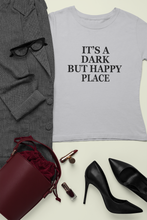 Load image into Gallery viewer, Its A Dark But Happy Place Victoria Beckham Celebrity T-shirt- KidsFashionVilla
