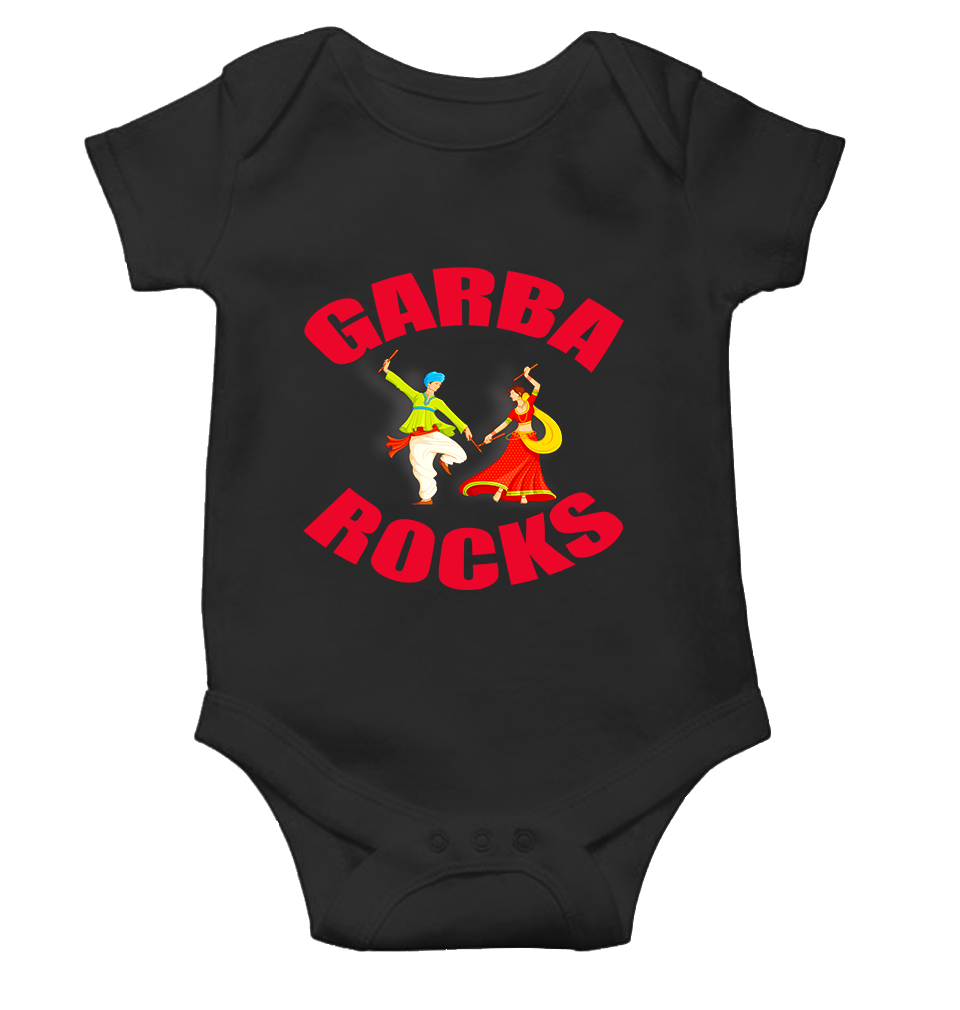 Garbha Rocks Rompers for Baby Girl- KidsFashionVilla
