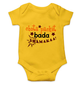 Chota Packet Bada Dhamaka Rompers for Baby Girl- KidsFashionVilla