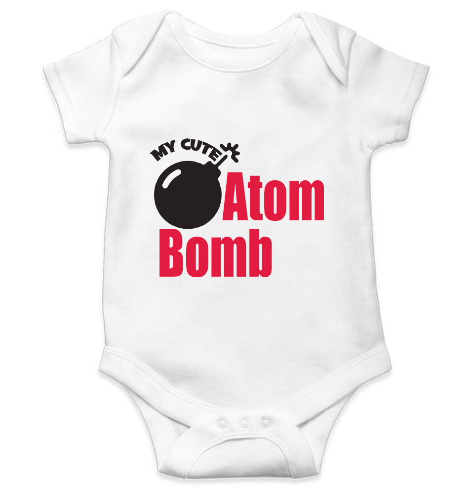 My Cute Atom Bomb Rompers for Baby Girl- KidsFashionVilla