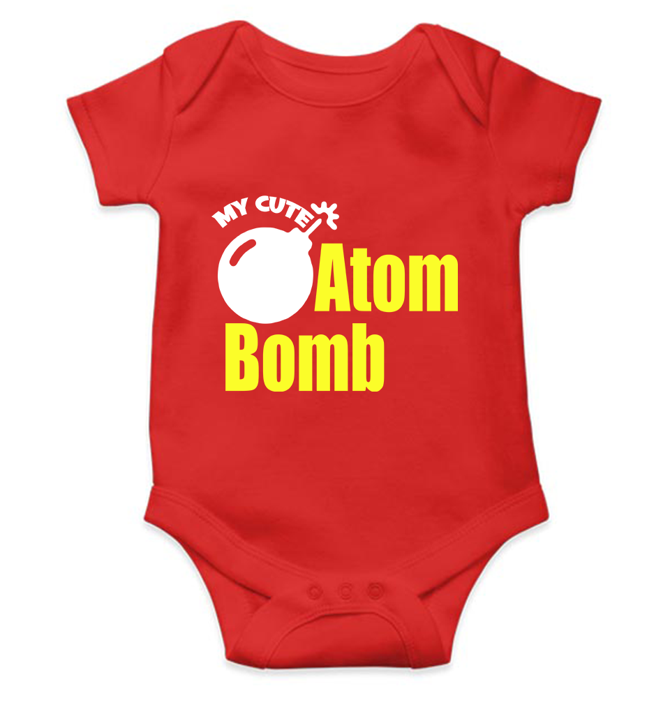 My Cute Atom Bomb Rompers for Baby Girl- KidsFashionVilla