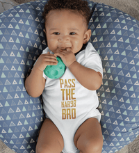 Load image into Gallery viewer, Pass The KAR98 Bro PUBG Rompers for Baby Boy- FunkyTradition FunkyTradition
