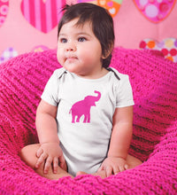 Load image into Gallery viewer, Pink Elephant Abstract Rompers for Baby Girl- FunkyTradition FunkyTradition

