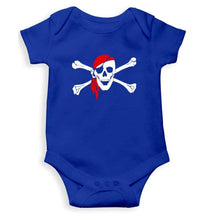 Load image into Gallery viewer, Pirate of the Caribbean Skull Rompers for Baby Girl- FunkyTradition FunkyTradition
