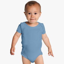 Load image into Gallery viewer, Plain Sky Blue Baby Romper- KidsFashionVilla
